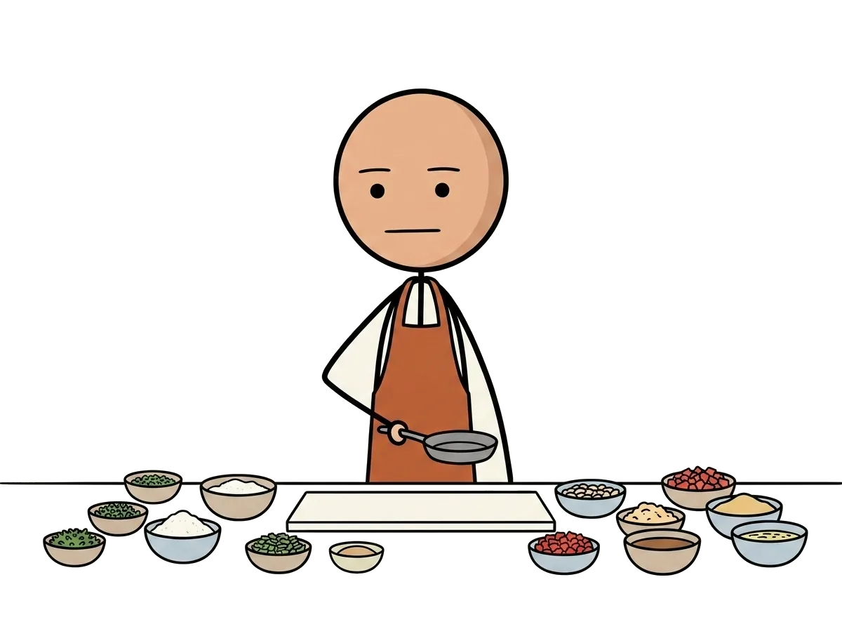 化身廚師、滿桌備好料卻只拿一支小鍋的人——寫作只是最後 20%